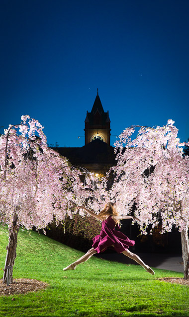 dancer leaping at university of montana